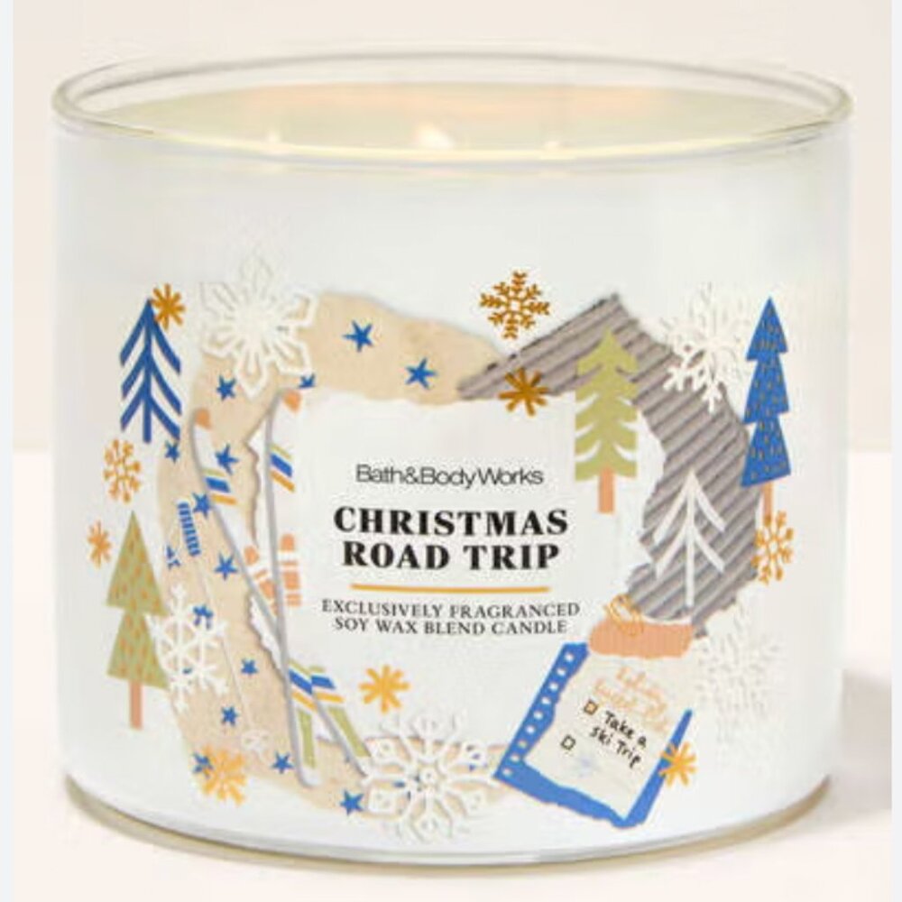 Bath & Bodyworks Christmas Road Trip 3-Wick Candle